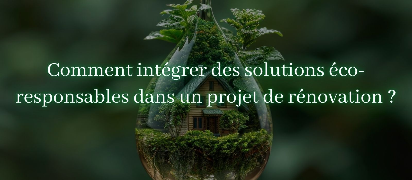 Comment intégrer des solutions éco-responsables dans un projet de rénovation ?