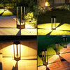 Lampe solaire design en fer forgé