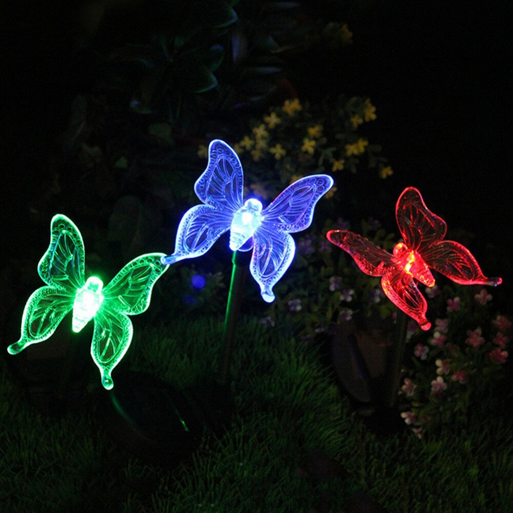 Papillon solaire avec LED 