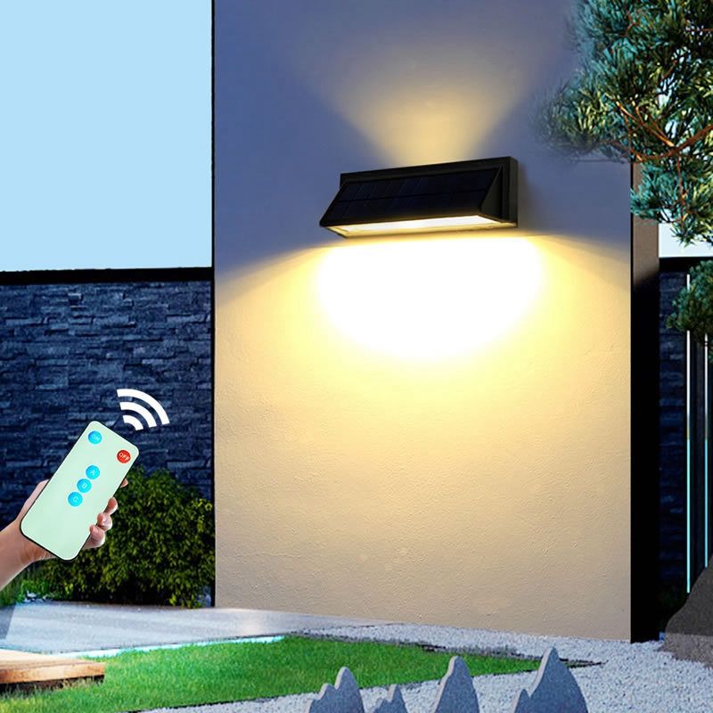 Applique Murale Solaire Avec Télécommande Et Détecteur De Mouvement,  Luminaire Décoratif D'extérieur, Idéal Pour Un Jardin - Solaire Lampes -  AliExpress