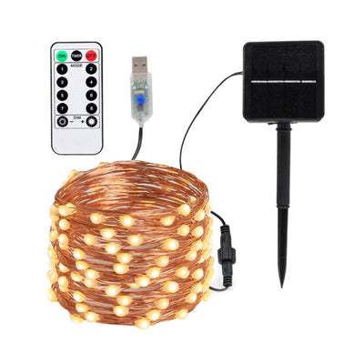 guirlande solaire 100 led